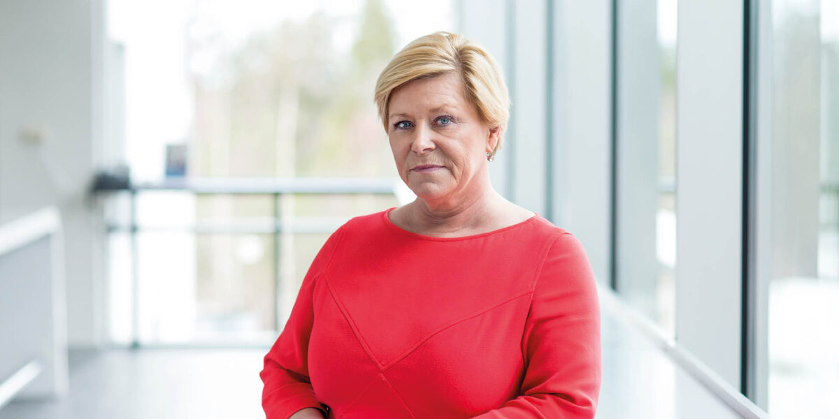 Foto av Siv Jensen Foto av Siv Jensen