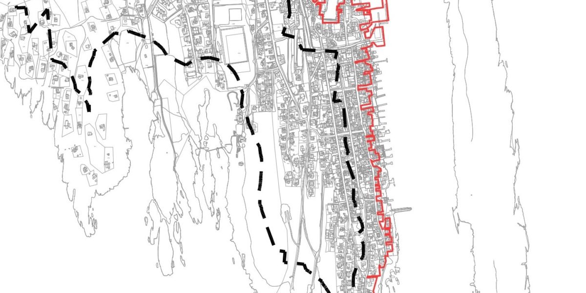 Utsnitt av kart, Bamble kommune