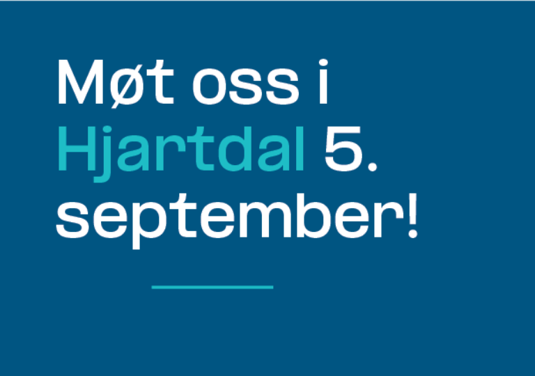Lenke til artikkel om Møt oss i Hjartdal 5. september!