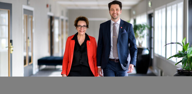 Bjørn-Kristian Svendsrud og Anne Grethe Hauan er klare for å overta styringen av Horten. Foto: Pia Sønstrød Bjørn-Kristian Svendsrud og Anne Grethe Hauan er klare for å overta styringen av Horten. Foto: Pia Sønstrød