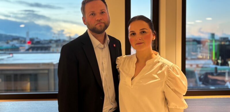 Gruppeleder Christian Haugen og byråd for eldre, helse og omsorg Marte Monstad har tidligere slått alarm om norsk eldreomsorg